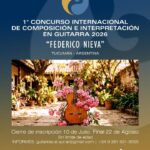 I Concurso Internacional de Composición e Interpretación en Guitarra “Federico Nieva” 2026